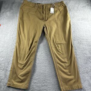 Mutual Weave Cargo Jogger‎ Mens 2x Tan Pull On Easy Taper Stretch Pocket NWT